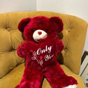 2005 DanDee Valentine’s Day Red Sweetheart Love Teddy Bear Plush Doll "Only You"